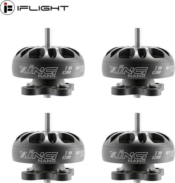 IFlight XING NANO 1202 6000KV FPV-Motor in Schwarz mit Stecker und 2 mm Montageloch für RC FPV Drohnen - Bild 1