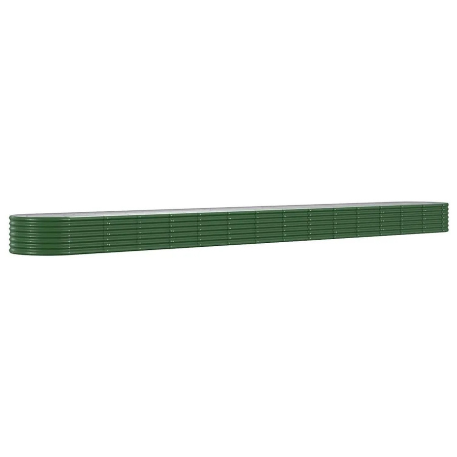Furnicato Hochbeet aus verzinktem Stahl in Grün, B/T/H: 620 x 80 x 36 cm - Bild 2