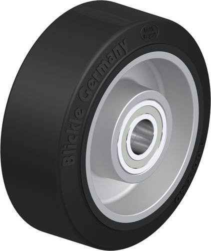 Blickle ALEV 100/15K Schwerlast-Rad in Schwarz mit Aluminium-Komponenten, Durchmesser: 100 mm, Tragfähigkeit: 200 kg - Bild 1