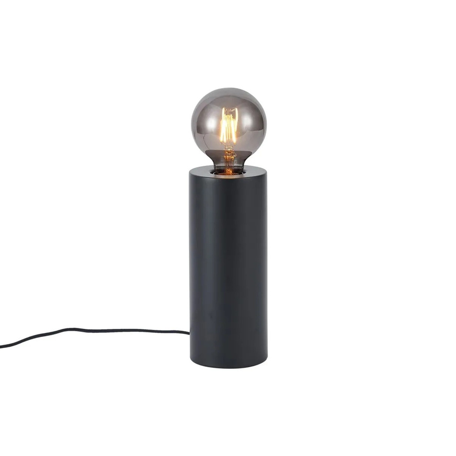 QAZQA Moderne Tischleuchte Cylinder Schwarz E27 für Schreibtisch und Nachttisch Höhe: 24 cm - Bild 2