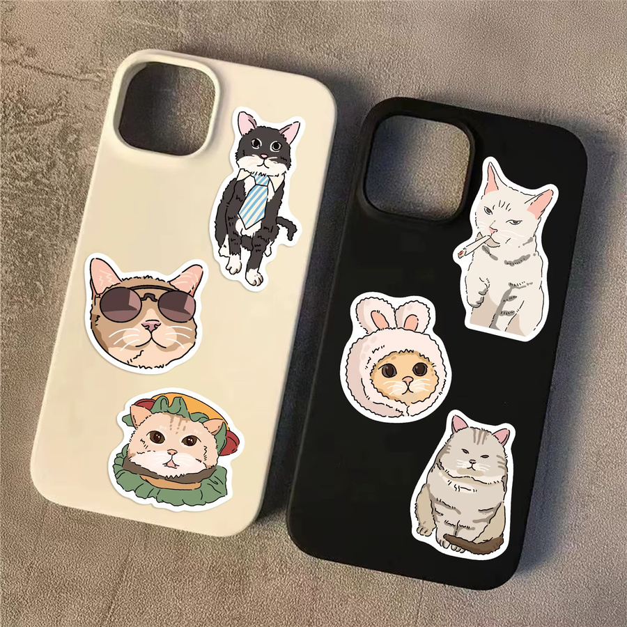 MRJIAANGSON Katzen Cartoon Tier Graffiti Aufkleber, 50-teiliges Set, multicolour - Bild 2