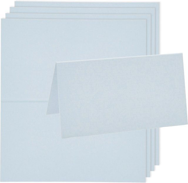 Rico Design Paper Poetry Luxury Tischkarten aus Papier in Hellblau - Bild 1