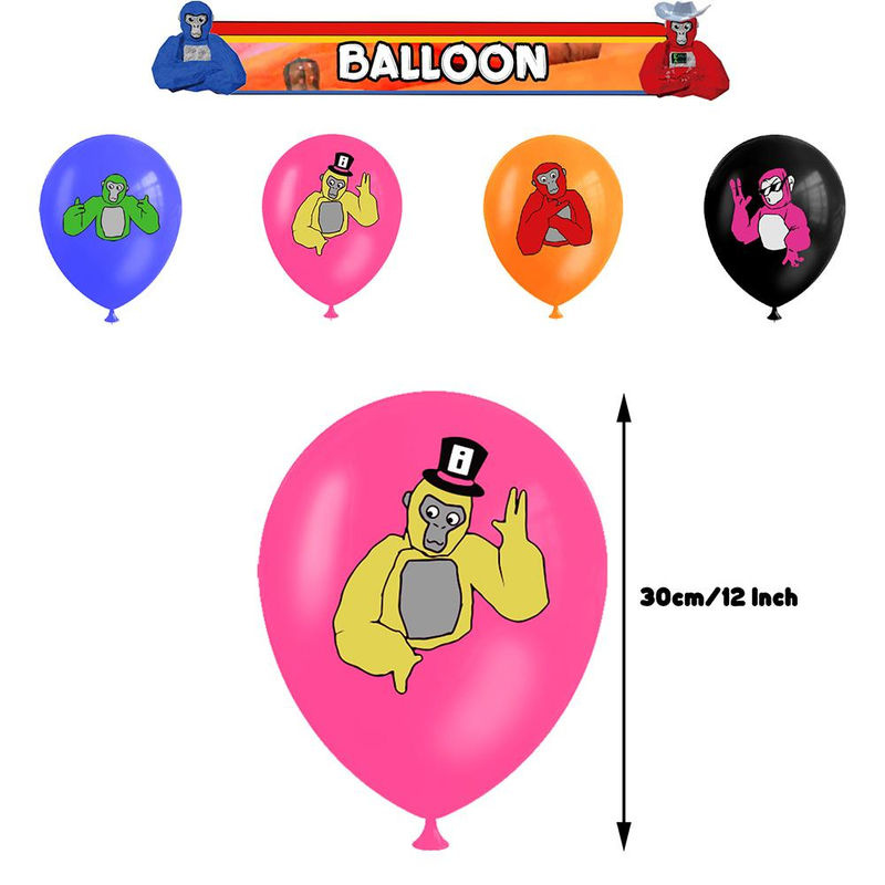 Skyfree Gorilla Tag VR Party-Dekorationsset für Kinder mit Banner, Luftballons und Cake Topper in Mehrfarbig - Bild 6