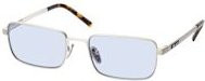 Prada PR D54S Sonnenbrille, Rechteckig, Vollrand, Metall, Herren, Silber, Blau - Bild 1