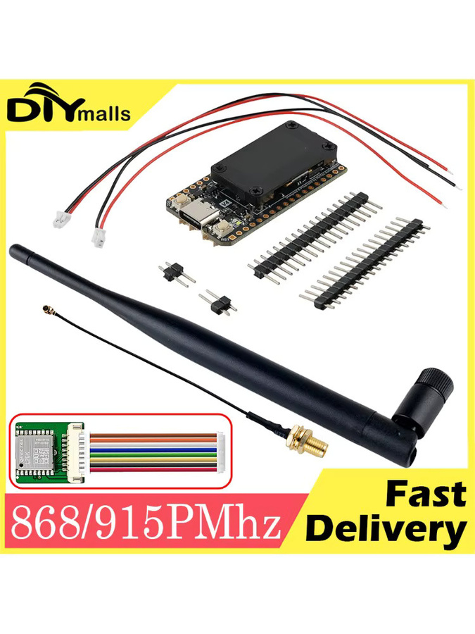 Heltec LoRa32 V4 Meshtastic Kit mit GPS, ESP32, WiFi, Bluetooth und 0,96 Zoll OLED Display in Schwarz - Bild 5