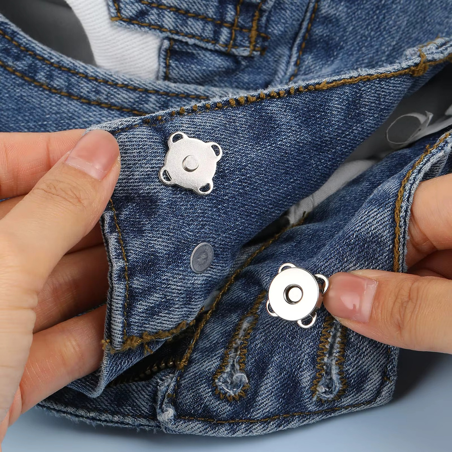 10 Sets magnetische Druckknöpfe von Frequeback in Schwarz aus Metall für DIY-Projekte wie Taschen, Geldbörsen und Kleidung - Bild 4