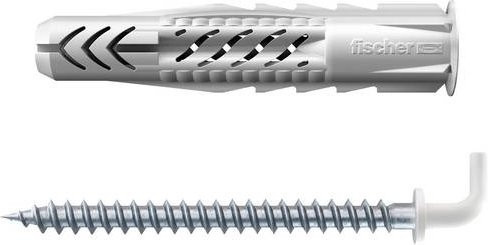 Fischer Universaldübel aus Nylon in Grau, Länge: 50 mm, Durchmesser: 8 mm, 25 Stück - Bild 1