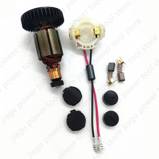 Makita Kohlebürstenhalter-Abdeckung und Ankerrotor für DGA452 BGA452 BGA450 DGA452RMJ DGA452SFE DGA452FE3 DGA452RFE - Bild 1