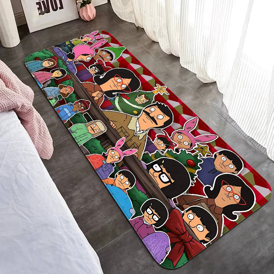 B-Bobs B-Burgers Flurteppich Retro Multiple Choice in Multicolour, rutschfester Teppich für Wohnzimmer, Küche oder Flur - Bild 4