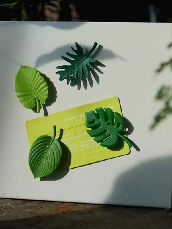 4er-Set Grüne Schildkröten-Blatt Kühlschrankmagnete aus Kunststoff für deine Küchendekoration - Bild 5