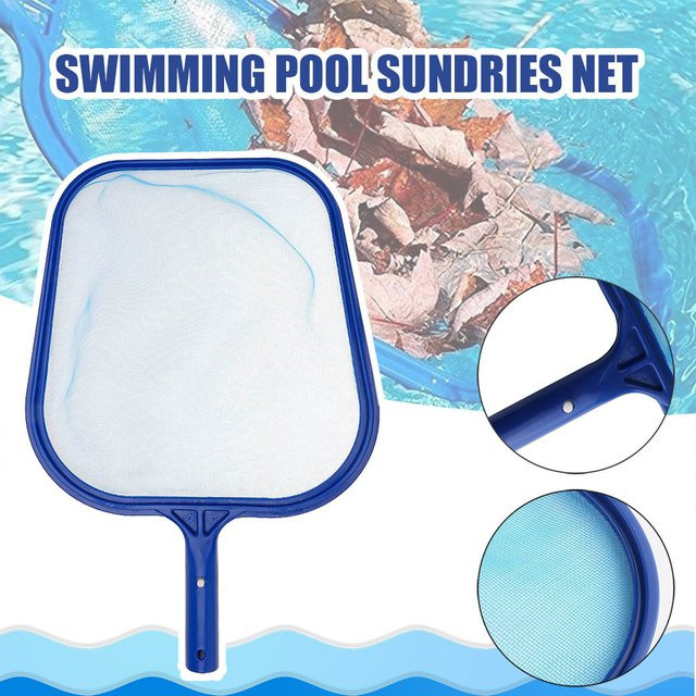 Blatt-Skimmer-Netz für Schwimmbäder, SPA und Teiche zur Müllreinigung, Blau, Kunststoff - Bild 1