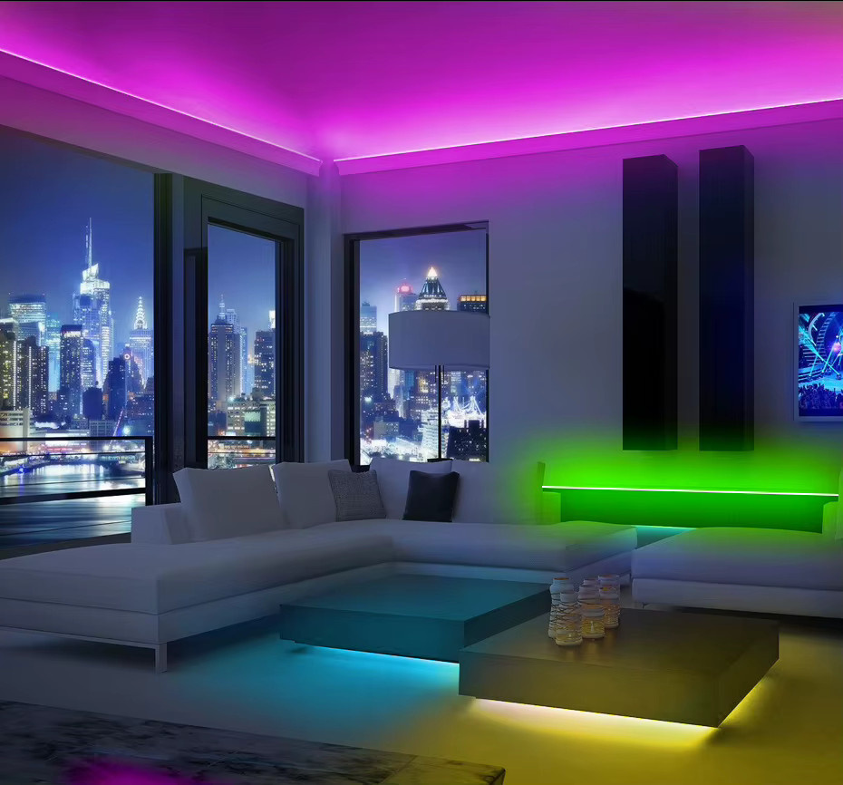 VBS Wasserdichter RGB LED-Streifen mit 5050 SMD Chips, Multicolour Außenbeleuchtung inklusive EU-Netzteil und Fernbedienung, 220V - Bild 4