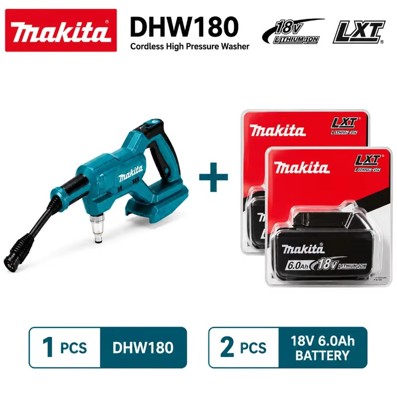Makita DHW180 Akku-Hochdruckreiniger 18V kabelloses tragbares Reinigungsgerät in Petrol - Bild 9