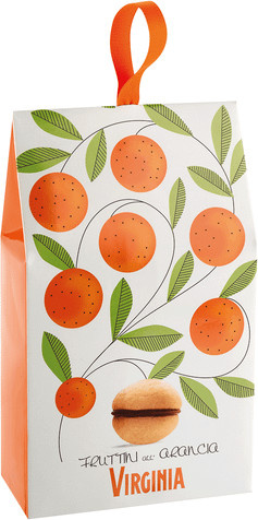 Virginia Amaretti Baci Di Dama Orange 180 g - Bild 1