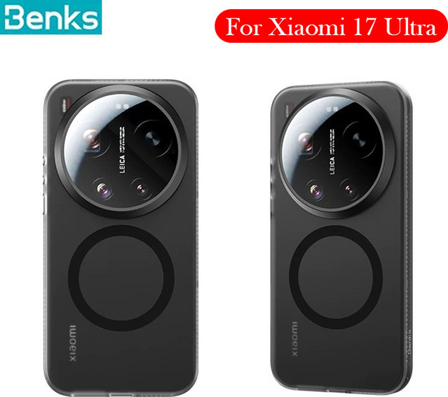 Benks Micro Matte Back Cover Case für Xiaomi 17 Ultra in Schwarz und Transparent - Bild 1