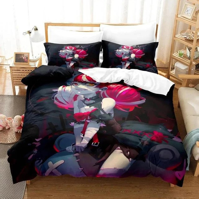 Anime Kureiji Ollie Bettwäsche-Set mit Bettbezug und Kissenbezug, 2-teilig, B/H: 70 x 133 cm - Bild 1