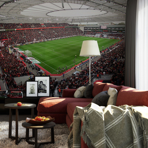 K&L Wall Art XXL Vliestapete BayArena Bayer 04 Leverkusen, mehrfarbig, matt, B: 873 cm, H: 260 cm - Bild 2