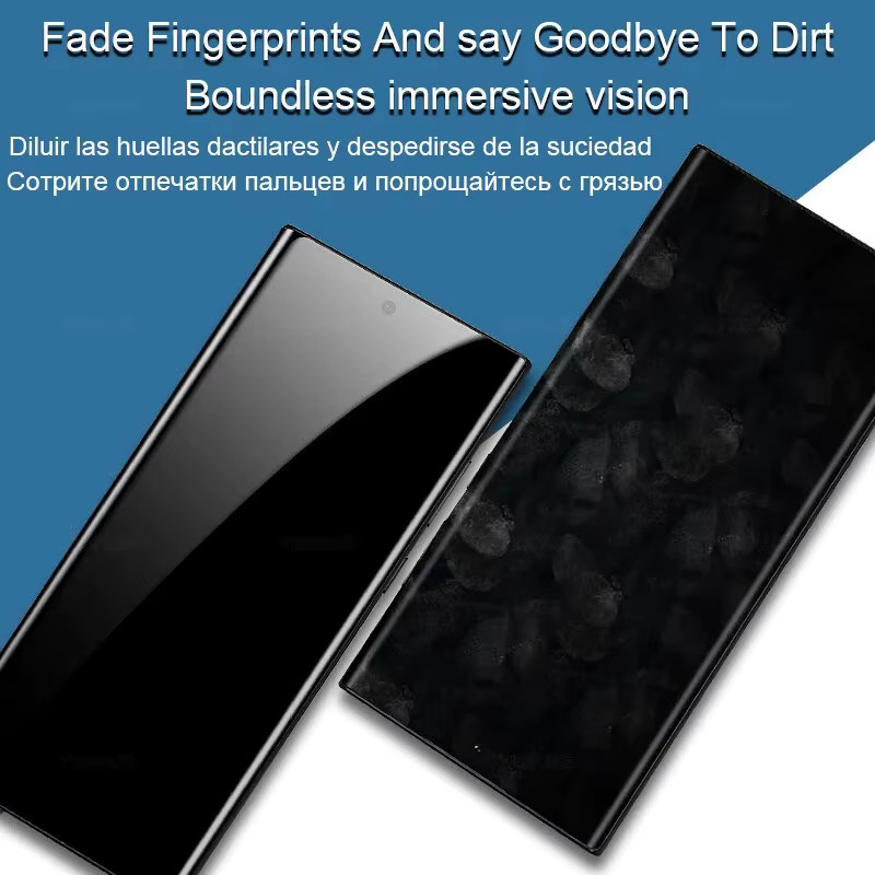 2er-Set Privatsphäre Anti-Spy Hydrogelfolie für Xiaomi 15 Pro, Xiaomi 15 Ultra und Xiaomi Mix 4, TPU Displayschutzfolie mit Fingerabdruck-Entsperrung, transparent - Bild 5