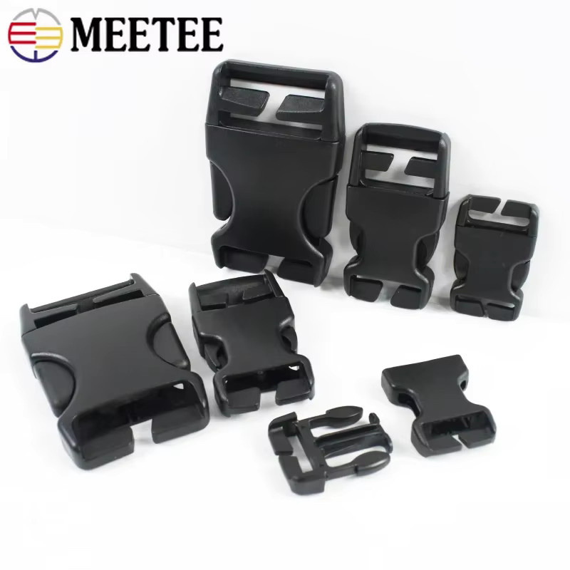 Meetee Kunststoff-Seitenschnellverschlüsse für Taschenriemen, 5 oder 10 Stück, Verstellbare Clips und Gepäckkarabiner ohne Nähen - Bild 4