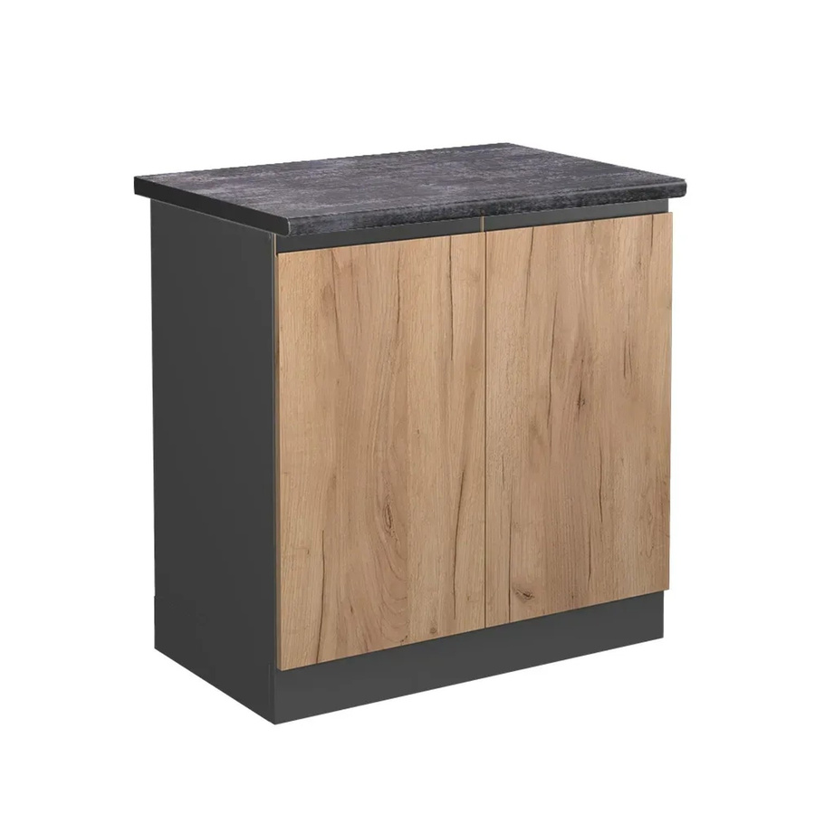 Vicco Spülenunterschrank R-Line Goldkraft Eiche Anthrazit B: 80 cm, T: 60 cm, H: 76,6 cm - Bild 2