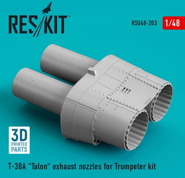 Trumpeter T-38A Talon exhaust nozzles, 3D Printed - Bild 1