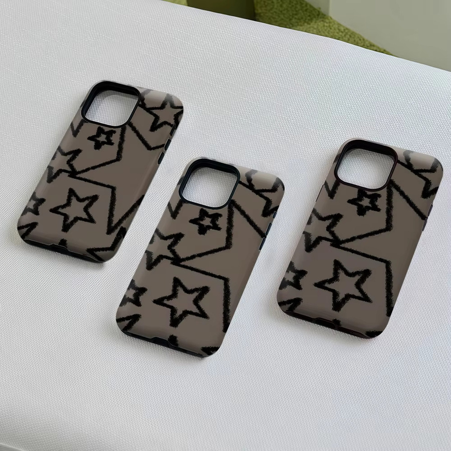 Sandy Stars Robuste Doppel-Schicht Handyhülle für iPhone 17 16 15 14 13 Pro Max Plus in Sand, Magnetisch kompatibel - Bild 5