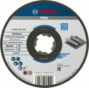 Bosch Trennscheibe für Metall X-Lock, Durchmesser: 125 mm, Multicolour - Bild 1