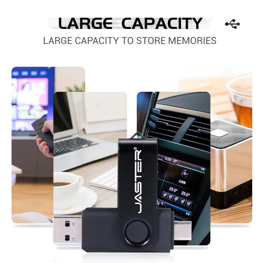 Jaster USB-C Flash-Laufwerk Typ C USB 3.0 Dual-Use Pen Drive für Computer und Handy - Bild 2
