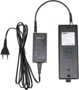 RAU AkkuBox für höhenverstellbare Arbeitstische Adlatus 150/300/600 in Schwarz mit Akkualarm und LED-Anzeige, 2,2 Ah/53 Wh, B: 20 cm, T: 7 cm, H: 4 cm - Bild 1
