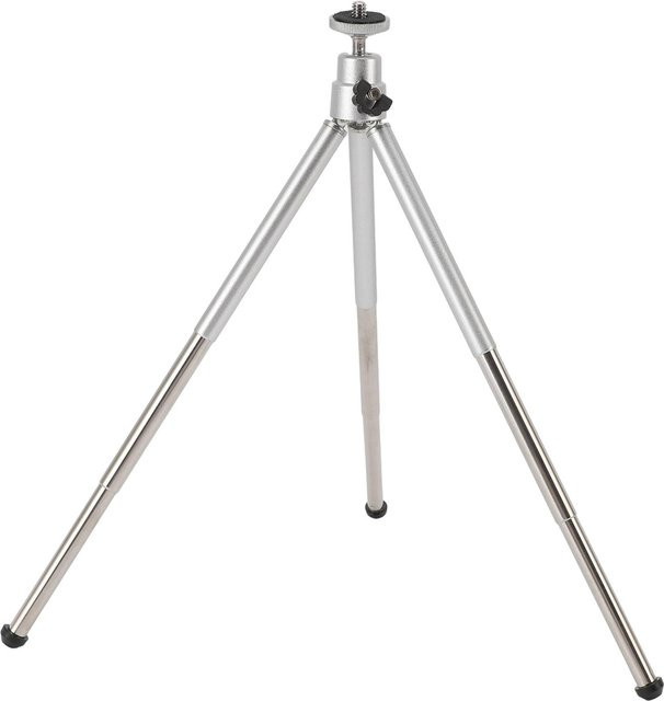 Verstellbares Ventilatorstativ für Außen und Camping von mfySpace in Silber mit 6mm Gewinde und dreieckiger Unterstützung - Bild 1
