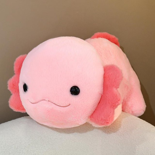 Rosa Axolotl Salamander Plüschtier Kuscheltier 60cm - Bild 1