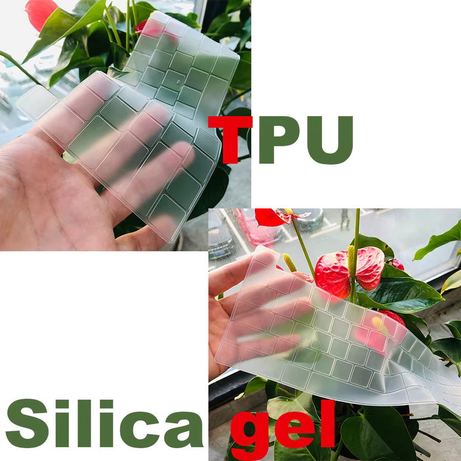Tastaturabdeckung für MacBook Pro 14 Zoll M5 2025 aus TPU/Silikon in Transparent, passend für US- und EU-Layouts - Bild 2