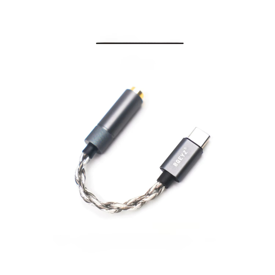 BQEYZ LIN USB-C auf 3,5 mm und 4,4 mm HiFi-Kopfhöreradapter mit CX31993 DAC Dongle in Schwarz - Bild 1
