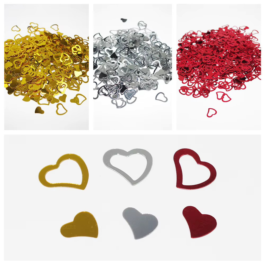 Herz Konfetti in Rot und Multicolour für Hochzeit, Valentinstag und Party, 15 g - Bild 2