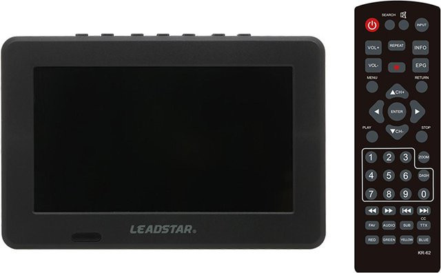 LEADSTAR Mini 7 Zoll ATSC Digital Analog Fernseher mit 800x600 Auflösung, tragbarer Videoplayer, Schwarz - Bild 1