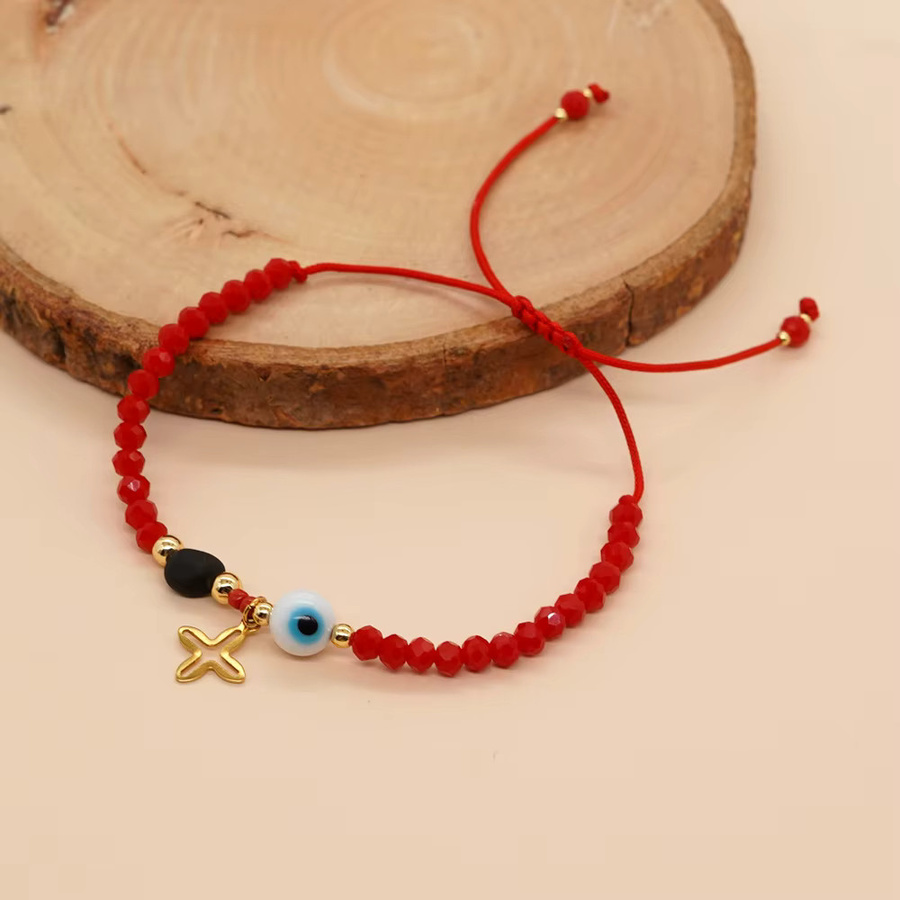 Go2Boho Armband, Edelstahl, Glas Augen Kristall Perlen, Damen - Bild 2