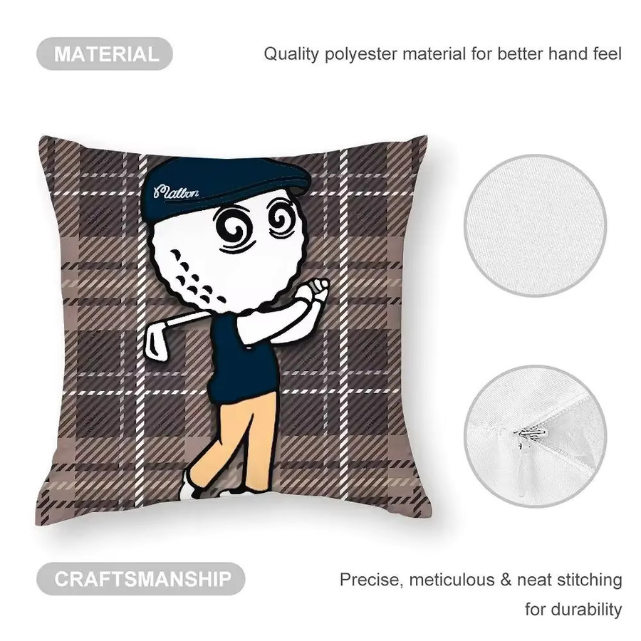 Malbones Golf Kissenbezug quadratisch mit doppelseitigem Druck für Sofa und Schlafzimmer - Bild 4