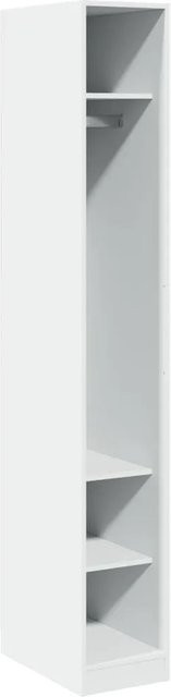 vidaXL Kleiderschrank mit minimalistischem Design in Weiß aus Holzwerkstoff, B/T/H: 30 x 50 x 200 cm - Bild 1