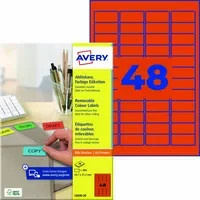 Avery Zweckform Universaletikett aus Papier in Weiß, Breite: 45,7 mm, Höhe: 21,2 mm - Bild 1