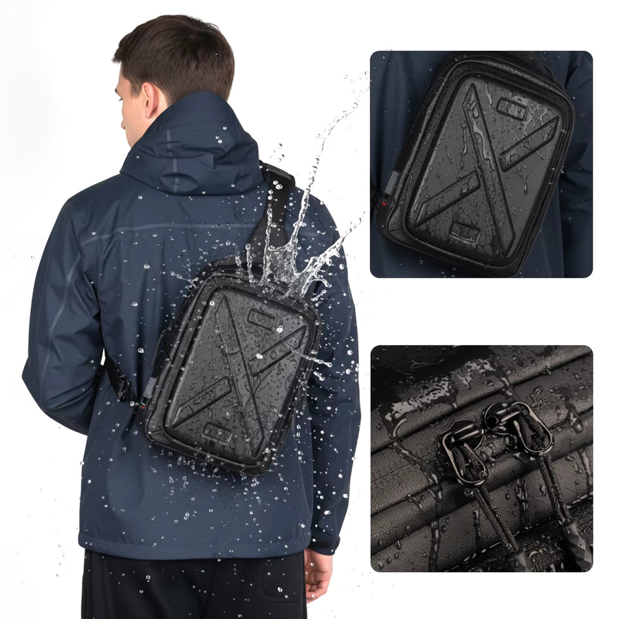 Besnfoto Kamera-Rucksack in Schwarz mit wasserdichter Hartschalenhülle für Sony A7 II/III/IV/R/V und Canon R100/R50 sowie DSLR und spiegellose Kameras - Bild 6