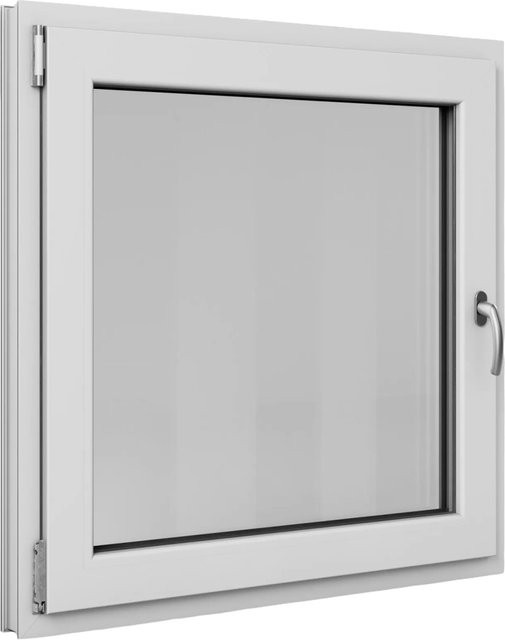 Roro Fenster Basic Kunststoff-Profil Weiß, B/H: 95 x 95 cm, Dreiklanganlage, Kipp- und Drehfunktion - Bild 1