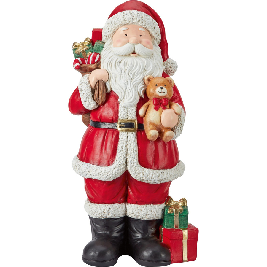 OBI Weihnachtsfigur Weihnachtsmann aus Magnesia in Rot-Weiß, Höhe: 61,5 cm - Bild 2
