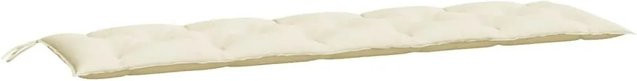 vidaXL Gartenbank-Auflage aus Oxford-Gewebe in Cremeweiß, B/T/H: 180 x 50 x 7 cm - Bild 1