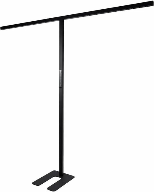 LUXULA LED Büro Stehleuchte Schwarz, 90W, 4000K Neutralweiß, dimmbar mit Touchsteuerung und UGR16 - Bild 1