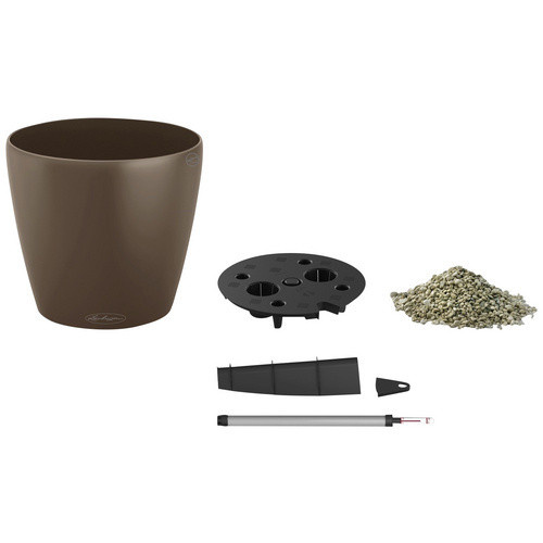 Lechuza Pflanzgefäß Classico in Muskatbraun, Durchmesser: 18 cm, Höhe: 17 cm - Bild 2
