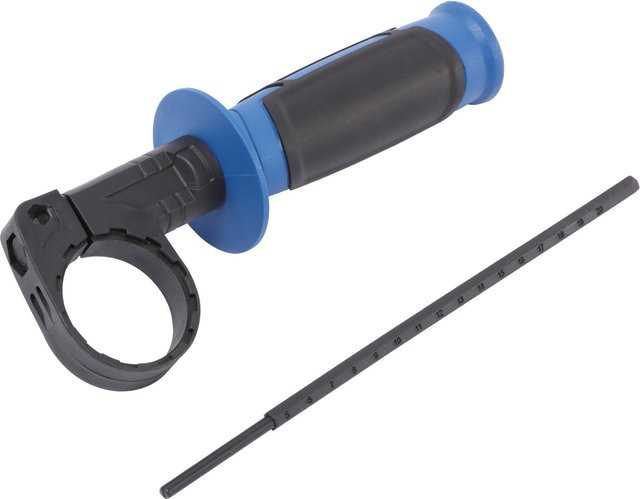 LUX-TOOLS Handgriff und Tiefenstopp für Schlagbohrmaschine E-BMS-21 in Blau - Bild 1