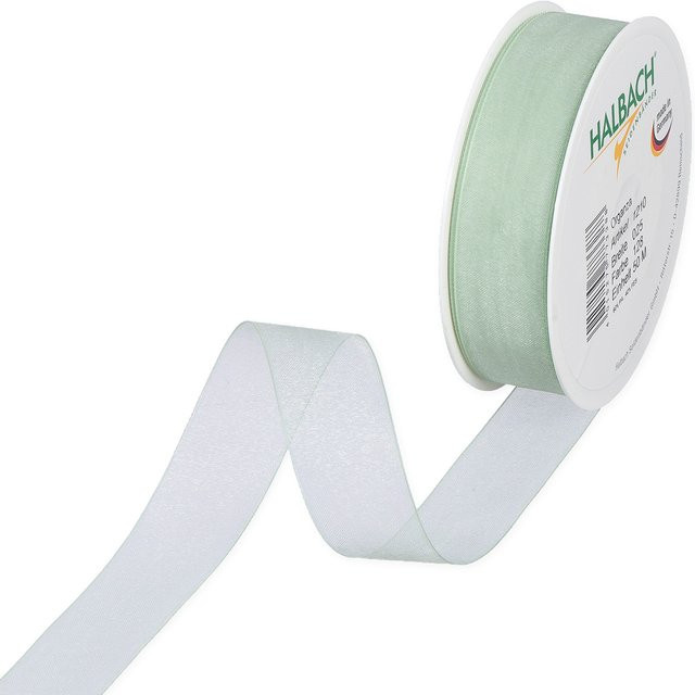 Halbach Organzaband Mint, Breite: 2,5 cm, Länge: 5 m - Bild 1