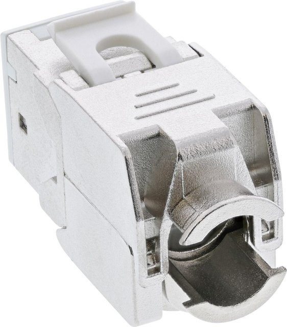 InLine 8er Pack Keystone RJ45 Buchse Cat.6A geschirmt in Weiß (76207W) - Bild 1