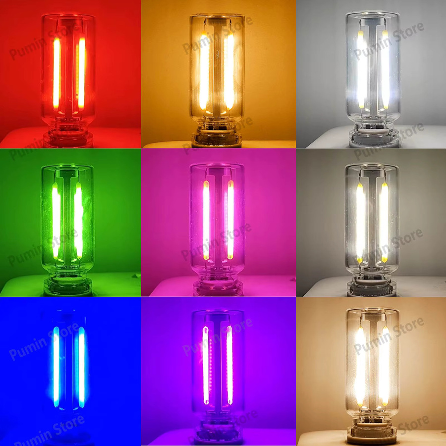 Retro LED USB Glühbirne für dekorative Beleuchtung, DC5V, 2200K Warmweiß und Multicolour - Bild 3