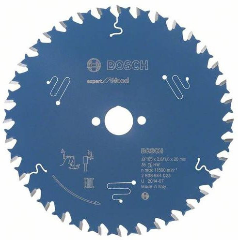 Bosch Expert for Wood Kreissägeblatt, Farbe: Blau, Durchmesser: 165 mm, Zähneanzahl: 36, Carbide Tipped - Bild 2